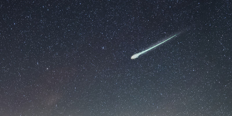 El meteorito impactó a las 20:18 horas.