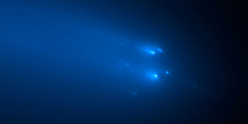 El Hubble identificó unos 30 fragmentos el 20 de abril y 25 piezas el 23 de abril.